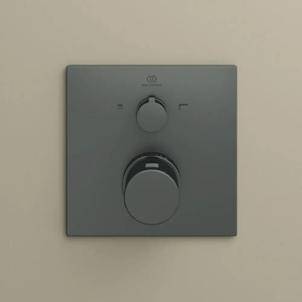 IS-Badethermostat-UP-Ceratherm-C100-BS2-Rosette-163x163mm-Magnetic-Grey-A7522A5 gallery number 10